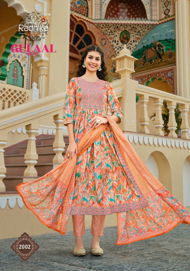 Gulaal Vol 2 By Radhika Lifestyle Readymade Salwar Suits Catalog